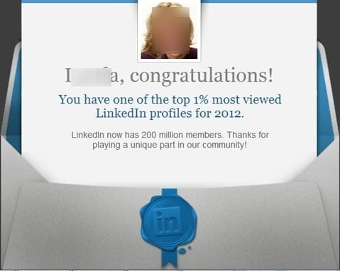 Top 1% Most Viewed LinkedIn Profiles