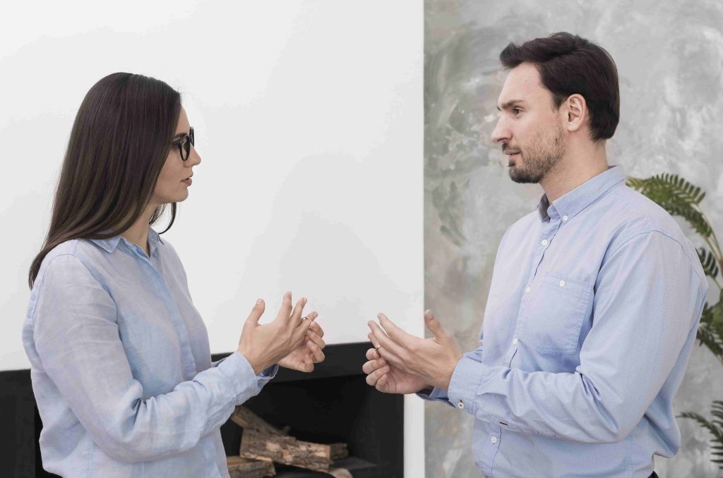 Conversing with customers